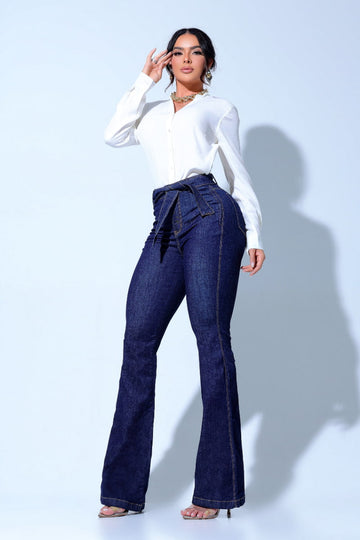 Calça Flare Modeladora Firma a Barriga - CH127