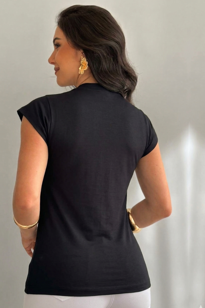 Camiseta Executiva Preta Premium CH57