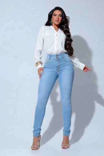 Calça Jeans Basica Com Elastano CH23