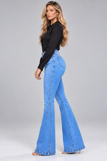 Calça Flare Modeladora Firma a Barriga - CH130